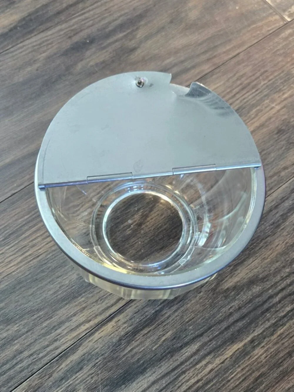 Vintage (30s-50s) BLOOMFIELD Glass Paneled Flip Top Sugar Bowl